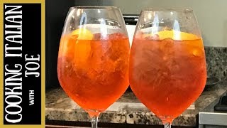 Aperol Spritz Italian Cocktail  Cooking Italian with Joe [upl. by Odella]