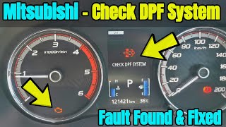 Check DPF System Warning amp Stuck In Limp Mode  Mitsubishi Triton  P1498 Fault  Found amp Fixed [upl. by Tybie]