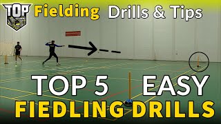 TOP 5 EASY FIELDING CRICKET DRILLS You Can DO ANYWHERE [upl. by Ehling441]