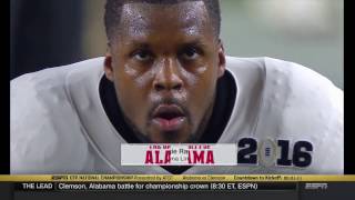 201516 CFP National Championship  2 Alabama vs 1 Clemson HD [upl. by Ainez68]