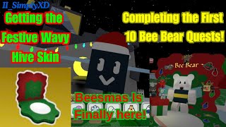 Beesmas Is Here Completing The First 10 Bee Bear Quests  Roblox [upl. by Adnulahs728]