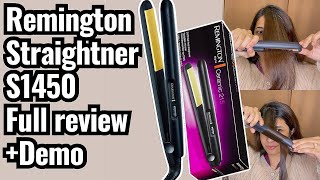 Remington Hair Straightener S1450  Honest Full Review  Demo remington [upl. by Nur895]