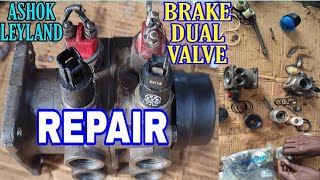 Repair Brake Dual Valve🔥 Wabco Brake Valve Repair🔥 Air Brake System Repair🔥Mechanic Gyaan🔥 [upl. by Nawed]