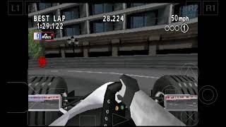 Fórmula 1 2000 Mônaco onboard Williams Playstation 1 Android epsxe [upl. by Sorazal]