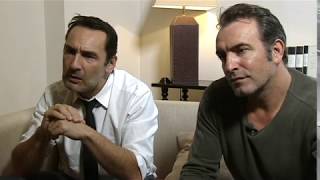 interview de Jean Dujardin et Gilles Lellouche pour La French [upl. by Fernas341]