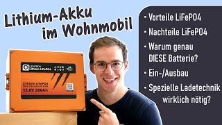 Lithium LiFePO4 Batterie🔋 Wir tauschen die AGMBatterien im Wohnmobil LIONTRON 200Ah Untersitz Akku [upl. by Asoral]