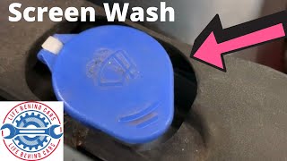 Ford Focus 2009 Screenwash Bottle Top Up Location [upl. by Novaelc172]