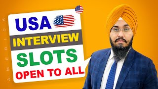 USA 🇺🇸 INTERVIEW SLOTS OPEN TO ALL  STUDY VISA UPDATES 2024  USA CANADA UK [upl. by Nnahsal271]