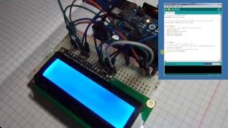 DIY LCD 1602 Blue Blacklight Arduino [upl. by Kcirderf]