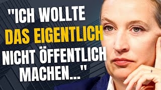 Alice Weidel sorgt mit brisanten Enthüllungen für Aufregung [upl. by Alejo]