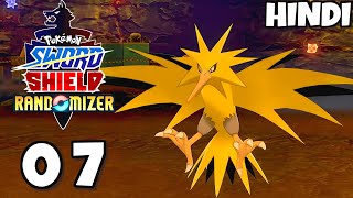 Defeating Legendary pokemon Zapdos Pokemon Sword And Shield Randomizer Episode 07 [upl. by Colwin]