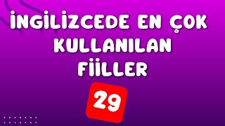 İngilizcede En Çok Kullanılan Fiiller29 [upl. by Mufinella502]