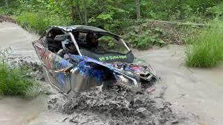 CanAm Maverick X3 XMR Turbo RR and KRX 1000 Mudding [upl. by Carlene]