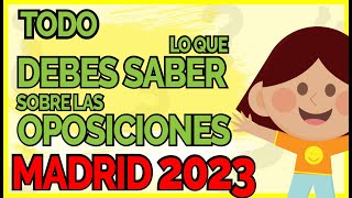 ⚠ TODO lo que debes saber sobre las Oposiciones de Secundaria en Madrid 2023 [upl. by Haslett828]