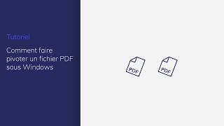 Comment faire pivoter un fichier PDF sous Windows [upl. by Attennhoj901]