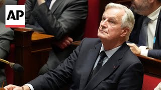 French lawmakers vote to oust Prime Minister Michel Barnier [upl. by Keverian]