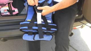 Ride Safer Travel Vest 2  How to use the RideSafer 2 Travel Vest [upl. by Lehcem]