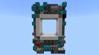 TutorialBest 5x5 Piston Door for Bedrock38s504Blocks [upl. by Ykcim107]