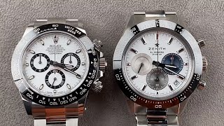 Rolex Daytona vs Zenith Chronomaster Sport The Ultimate Chronograph Watch Comparison of 2021 [upl. by Esserac]