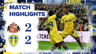 Highlights  Sunderland 22 Leeds United  EFL Championship [upl. by Attenej]