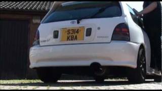 Toyota Starlet Glanza V Turbo  Fujitsubo Power Getter Exhaust System [upl. by Maddy18]