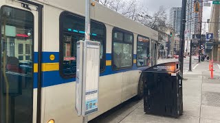 Vancouver Translink 2000 New Flyer D40LF V7419 on 50 Waterfront [upl. by Ailana309]