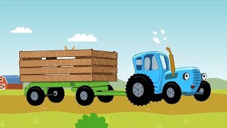 Learn Animal Sounds and Colors  The Blue Tractor  Educational Songs For Kids  Learn English [upl. by Atteiram]