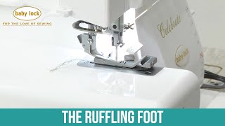 Creating Ruffles On A Serger With The Ruffling Foot [upl. by Airogerg]