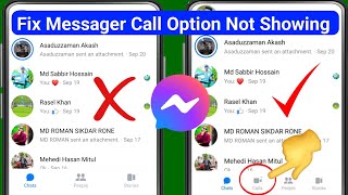 How to fix Call Option Not Showing On Messenger  calls option not available on messenger 2024 [upl. by Ymerrej]