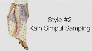 Cara Memakai Kain Simpul Samping Video Tutorial [upl. by Ario]