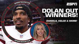 Dolan Out Winners Jayden Daniels ANYTIME TD  Travis Kelce OVER 595 rec yards  SportsCenter [upl. by Xirtaeb]