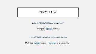 Składnia  lekcja 5 zdania pojedyncze i złożone [upl. by Meyer]