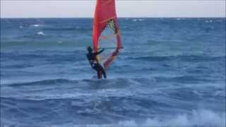 Windsurf Tramontana in Liguria Italy 31102015 [upl. by Pauli]