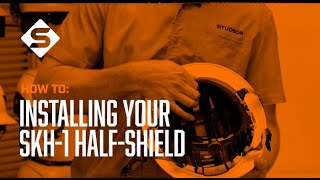 How To Install Your SHK1 Half Shield  STUDSON Safety Helmet [upl. by Nauqad]