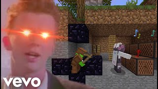 Minecraft Trapping then Rick Rolling people in Ultra Hardcore [upl. by Anitneuq]