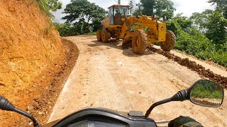 Sierra Madre mountain road rapair by grader [upl. by Kaufmann]