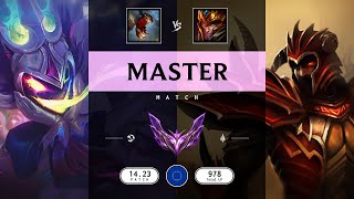 Master Match Super Fiddlesticks vs Super Jarvan IV  EUW server Patch 1423 [upl. by Hoban908]