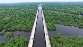 Atchafalaya Basin Bridge Breaux Bridge Louisiana4K 6 [upl. by Lhok507]