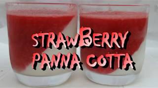 Strawberry Panna Cotta  Valentines Day Special  Cooking  Episode  29 [upl. by Lledor]