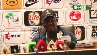 Coach Eguavoen captain TroostEkong at prematch press conference [upl. by Genesia430]