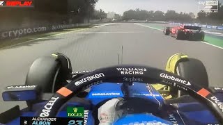 Alex Albon and Oliver Bearman big crash in FP1  2024 Mexico GP [upl. by Ferna]