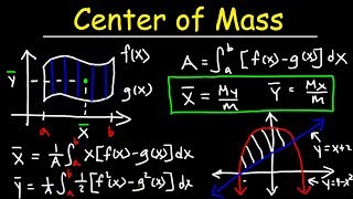 Center of Mass amp Centroid Problems  Calculus [upl. by Ylellan]