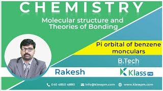 Pi orbital of benzene monoculars  Unit1  Engineering Chemistry  BTech Tutorials  KlassPM [upl. by Latsyrd25]