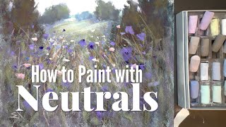 How to Paint with Neutrals  Soft Pastel Painting Tutorial [upl. by Chelsey]