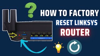 how to factory reset linksys router [upl. by Neeli]