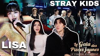 LISA BLACKPINK ‘Lalisa’  STRAY KIDS ‘SClass’  Le Gala des Pièces Jaunes PERFORMANCE REACTION [upl. by Seligmann]