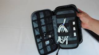 Review BAGSMART Travel Electronic Accessories Thicken Cable Organizer Bag Portable Case [upl. by Mitzl]