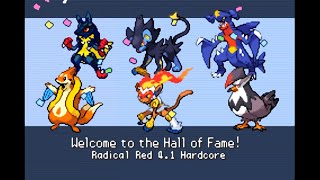 Pokemon Radical Red v41 HARDCORE Mode Elite4 and Champion The Most Used Sinnoh Team ONLY [upl. by Aliekahs]