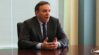 Francois Legault under fire over his lack of fluency in English in a youtube video [upl. by Frymire]