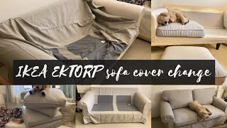 IKEA EKTORP SOFA COVER CHANGING THE EXTORP SOFA COVER INDIA EDITION IKEA Mumbai [upl. by Stevens]